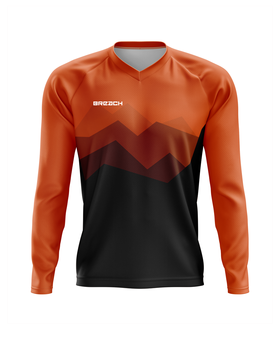 Men's XC2 MTB V-Neck LS Jersey